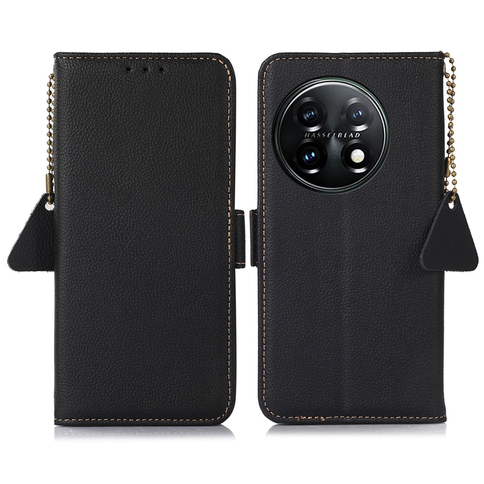 TJ Drop-proof Cell Phone Case for OnePlus 11 5G Genuine Cowhide Leather RFID Blocking Anti-scratch Phone Cover with Wallet Stand TJ Drop-proof Cell Phone Case for OnePlus 11 5G Genuine Cowhide Leather RFID Blocking Anti-scratch Phone Cover with Wallet Stand